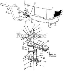 Cub Cadet 350 (190-350-100) - Cub Cadet 40" Snow Thrower Attachment Drive