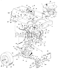 White Outdoor LT-140 (135-704-190) - White Outdoor 44" Lawn Tractor (1985)