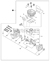 Echo PPF-280 - Echo Pole Saw (SN: E09511001001 - E09511999999) Engine S/N: E09511001641-E09511999999