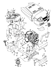 Briggs & Stratton 46379x92B - Briggs & Stratton 46" Garden Tractor (1997)