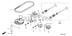 Honda GCV160 LA0 S3L (GJARA) - Honda Engine, Made in USA (SN: GJARA-1000001 - GJARA-9999999) CAMSHAFT PULLEY