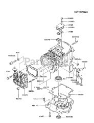 Kawasaki FB460V-ES03 - Kawasaki Engine CYLINDER/CRANKCASE
