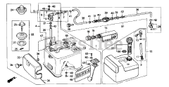 Honda BF5 AH LA (BADL) - Honda Outboard Engine, Made in Japan (SN: BADL-1000001 - BADL-1099999) FUEL TANK