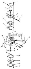 Echo PP-1250 - Echo Pole Saw (Type 1) Carburetor  S/N: 07864 - 99999, S/N: 001001 - 999999 Type 1E