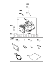 Briggs & Stratton 9P602-0053-H5 - Briggs & Stratton Vertical Engine Cylinder Group