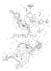 Cub Cadet A 101 C (37A-101C129) - Cub Cadet Work Fun Runner Floor Panel