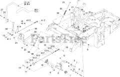 Toro 74167 TE (Z 153) - Toro 132cm Z Master Zero-Turn Mower, Side-Discharge Deck (SN: 240000001 - 240999999) (2004) Steering Control Assembly
