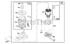 Briggs & Stratton 126802-4402-01 - Briggs & Stratton Vertical Engine Electric Starter