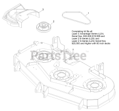 Exmark LZUVQD11 - Exmark Ultra Vac QDS Bagger for Lazer Z Mower (SN: 315000000 - 315999999) (2015)
