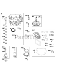 Briggs & Stratton 44N677-0046-B1 - Briggs & Stratton Vertical Engine Crankcase Cover/Sump Group