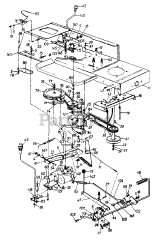 MTD 134R617G000 - MTD Lawn Tractor (1994) Drive/Frame, Lower/Pedal Assembly