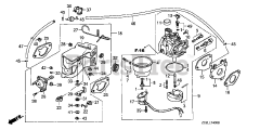 Honda EM5000SX K1 A/A (EA7) - Honda Generator, Made in Japan (SN: EA7-1100001 - EA7-1125948) EM/EB CARBURETOR