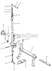 Cub Cadet 1204 (147-610-100) - Cub Cadet Garden Tractor (SN: 756300 - 799999) Implement Lift Handle