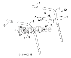 Poulan Pro P 624 ES (961980043-02) - Poulan Pro Snow Thrower (2013-07) HANDLE