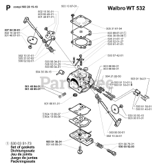 Husqvarna 335 XPT - Husqvarna Chainsaw (SN: 19991000001 - 20011800000) CARBURETOR DETAILS