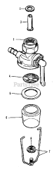 Simplicity 9518 (2097355) - Simplicity Compact Tractor, Diesel Fuel Filter Group (3486I21)