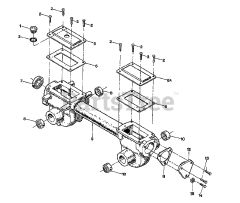 Troy-Bilt 12061 - Troy-Bilt Tuffy Rear-Tine Tiller (SN: 120610100101 & Above) TRANSMISSION HSG. &amp; SEALS/GASKETS