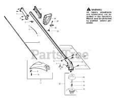 Weed Eater 25 HO SST - Weed Eater High Output String Trimmer Drive Shaft &amp; Cutting Head