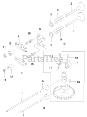 Toro 22172 - Toro Recycler Walk-Behind Mower (SN: 230000001 - 230999999) (2003) Valve And Camshaft Assembly