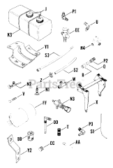 Kohler K91-2683 - Kohler K-Series Engine, Basic Version, 4hp, 3kW Fuel Tank (Cont.) 0201007710