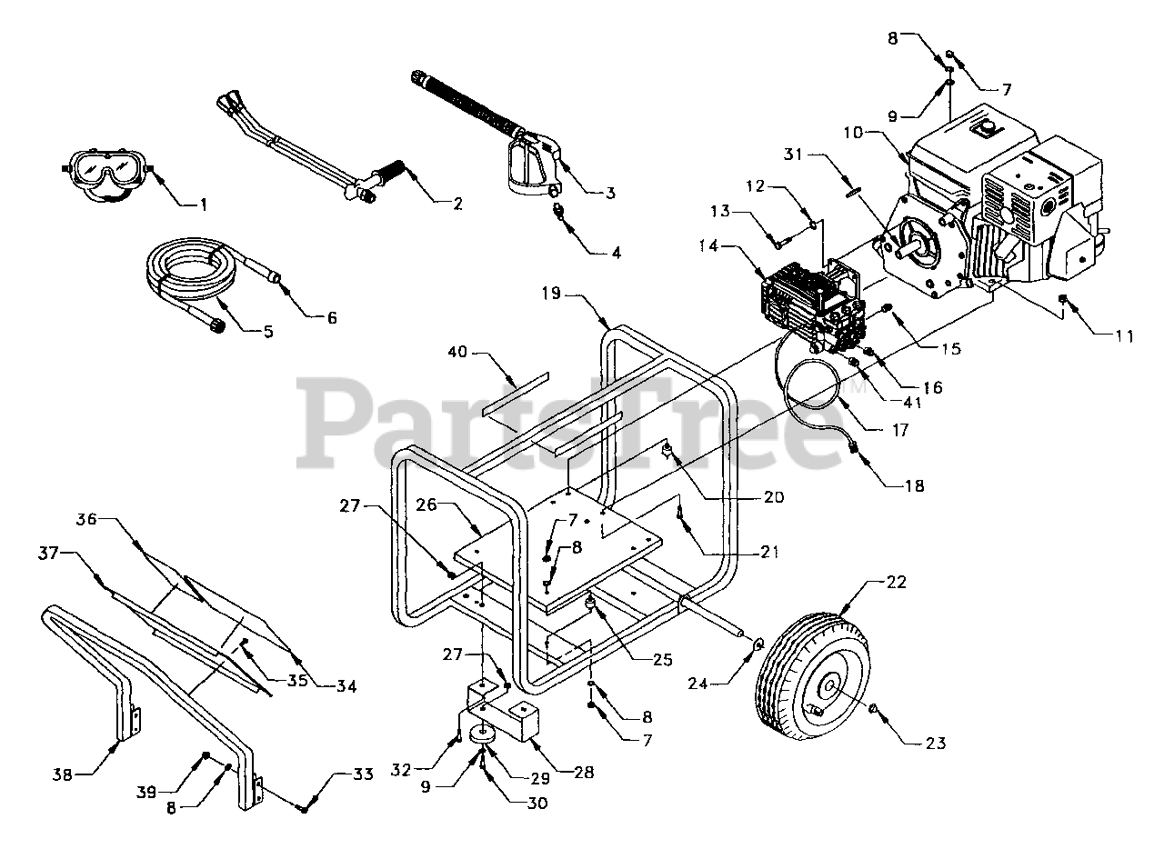 Generac Pressure Washer Parts Diagram