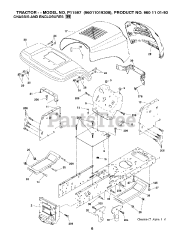Electrolux/AYP P 11597 (960110193-08) - Electrolux/AYP Lawn Tractor (2010-09)