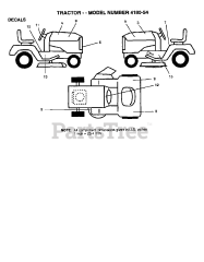 Poulan 418054 - Poulan Lawn Tractor (2006-03)