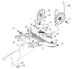 Cub Cadet 551 (190-551-100) - Cub Cadet 45" Snow Thrower Attachment Lower Frame