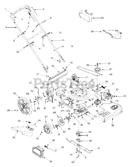 Yard Machines 12A-526L062 - Yard Machines Walk-Behind Mower (2002) (Lowes) General Assembly