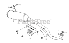 Murray S-1544 - Murray 90cc ATV (2002) Muffler