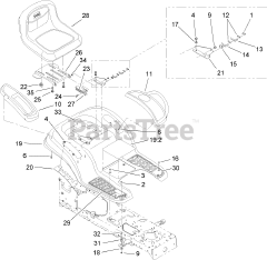 Toro 13AX61RH744 (LX 465) - Toro Lawn Tractor (SN: 1A117H10393 & Above) (2007)