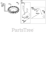Briggs & Stratton 61E377-0017-J1 - Briggs & Stratton Horizontal Engine