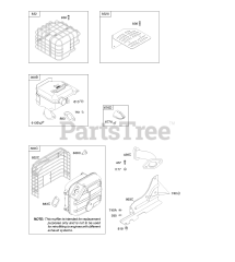 Briggs & Stratton 21M314-1384-E1 - Briggs & Stratton Horizontal Engine Exhaust System