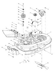 Cub Cadet 1170 (13CD608G101) - Cub Cadet Lawn Tractor (SN: 1I010H - 1H311H) (2001) 42" Cutting Deck Assembly