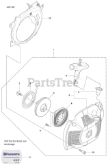 Husqvarna 450 - Husqvarna Chainsaw (2007-03) Starter