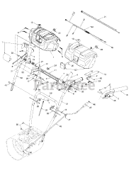 Yard-Man 31AE5KLG801 - Yard-Man Snow Thrower (2007) Handle Assembly