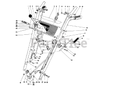 Toro 38073 (724) - Toro 24" Snow Thrower (SN: 039000001 - 039999999) (1993) Handle Assembly