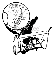 Yard King 633124x89C - Yard King 33" Snow Thrower (2001) Drift Cutter Assembly