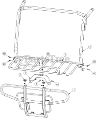 Gravely 796159 - Gravely Rack Adapter Kit ST Front Rack Adapter