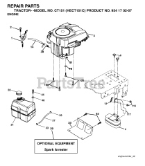 Husqvarna CT 151 (954170207-C) - Husqvarna Lawn Tractor (2004-06) ENGINE