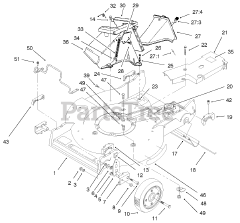 Toro 22172 - Toro Recycler Walk-Behind Mower (SN: 230000001 - 230999999) (2003) Housing Assembly