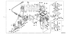 Honda BF250 A XXCA (BBJJ) - Honda Marine Engine, Made in Japan (SN: BBJJ-8000001 - BBJJ-9999999) REMOTE CONTROL (TOP MOUNT SINGLE TYPE) (R.)