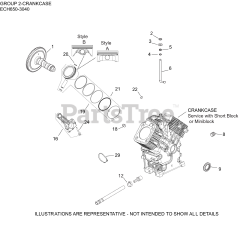 Kohler ECH650-3040 - Kohler Command PRO EFI Engine, Basic Version, 21hp, 15.7kW 02 CrankCase