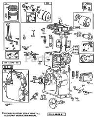 Briggs & Stratton 80232-1663-01 - Briggs & Stratton Horizontal Engine Cylinder,Crankcase,Cyl. Head