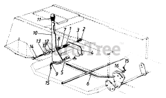Ranch King 132-670G205 - Ranch King Lawn Tractor (1992) Speed Selector Lever