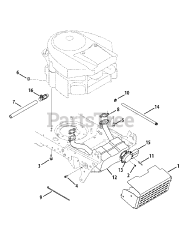 MTD 14AA815K004 - MTD Gold Garden Tractor (2008) (Ace Hardware)