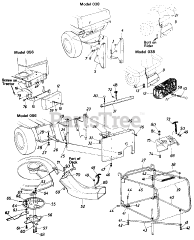 MTD 190-056-000 - MTD Grass Catcher Kit for 30" Rear Discharge Deck (1990)