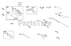 Briggs & Stratton 356447-0714-B5 - Briggs & Stratton Horizontal Engine Controls Group