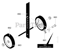 Murray 11052x37C - Murray Cultivator (2003) Wheel Assembly