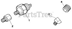 Kohler M18-24558 - Kohler Magnum Engine, Made for Aetco, 18hp, 13.4kW Low Oil Pressure Switch 32-15-5 (TP-2233-C)